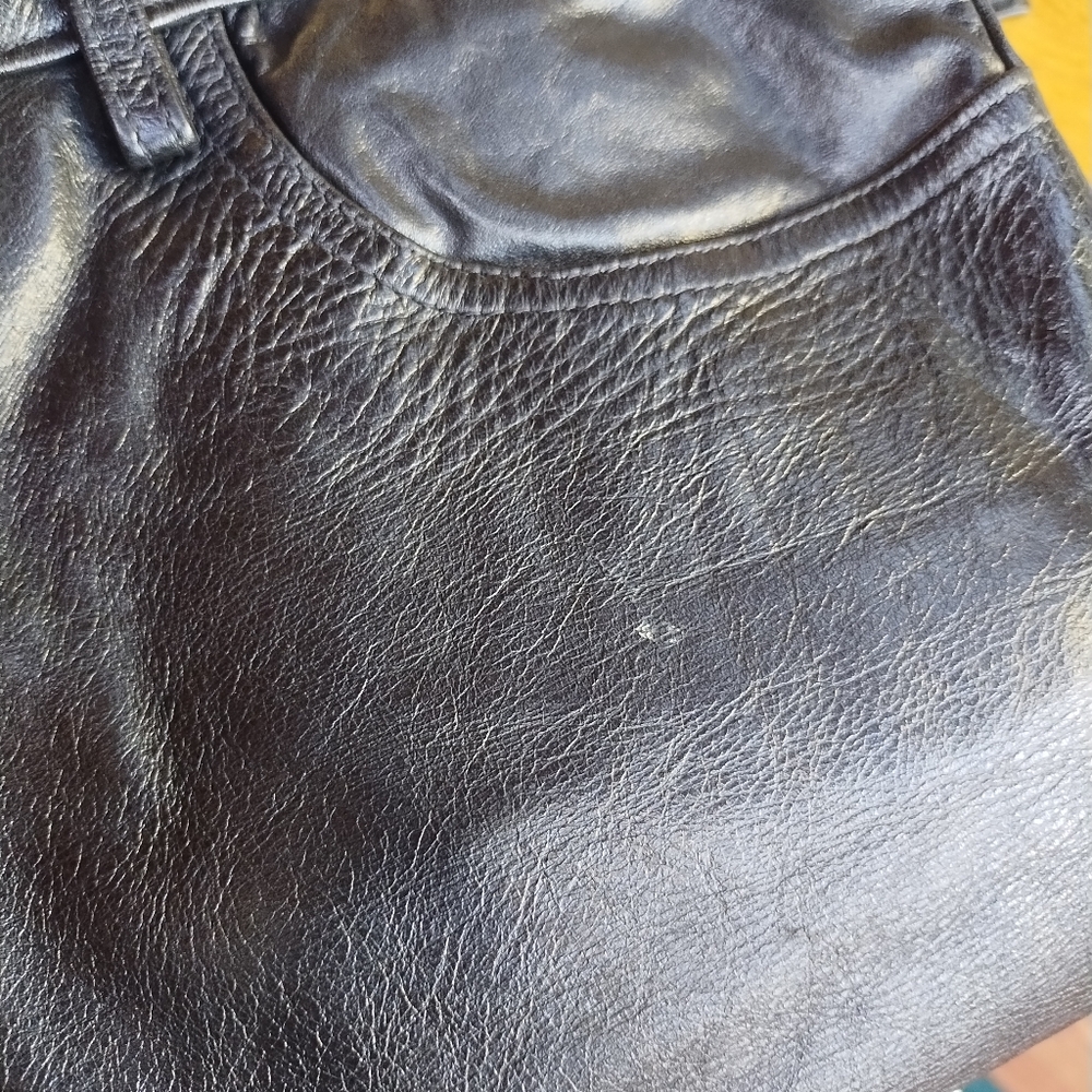Gap Black Leather Pants Womens 12 EUC - Picture 4 of 4